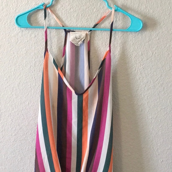 Striped Multicolor Women's Top Large - Picture 2 of 4